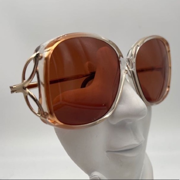 Vintage Berdel Brown Gold Oval Sunglasses Frames Rita - Picture 2 of 6